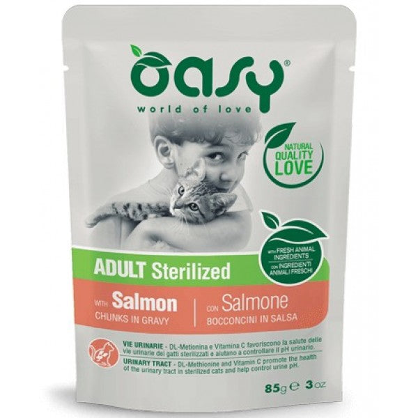 Oasy Bocconcini in Salsa Salmone 85gr Sterilizzati Oasy Bocconcini in Salsa Salmone 85gr Sterilizzati